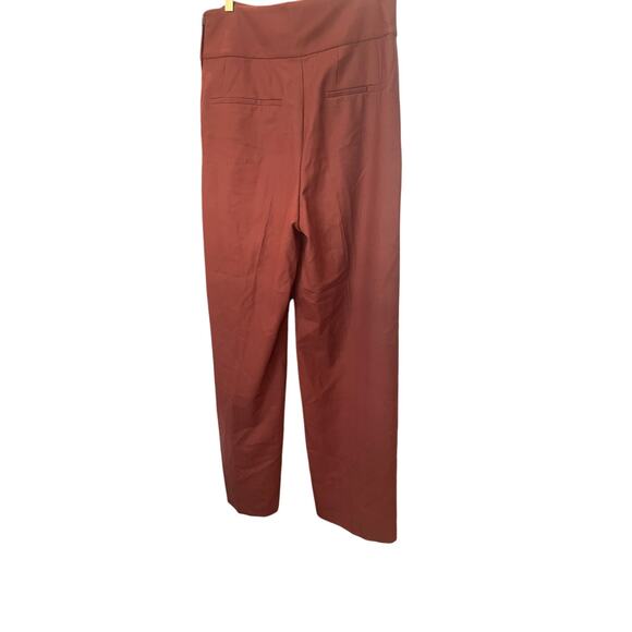M.M. LaFleur Hadley Pant – Sharkskin Rust Brown – Wide-Leg – Sz 10 NWT - Picture 4 of 9